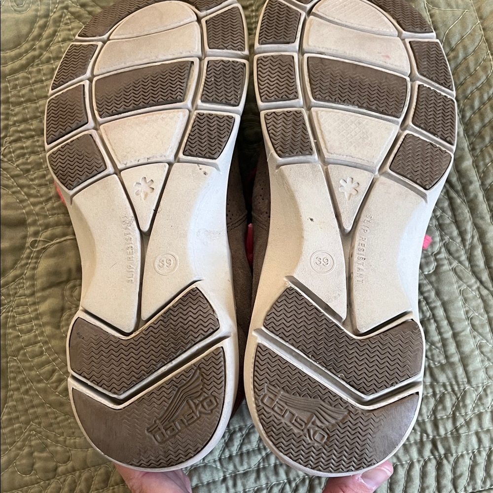 Dansko Women's Suede Sneakers in Pink and Brown - Picture 4 of 4